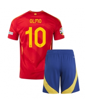 Spagna Dani Olmo #10 Maglia Gara Casa Repliche Europei 2024 Bambino